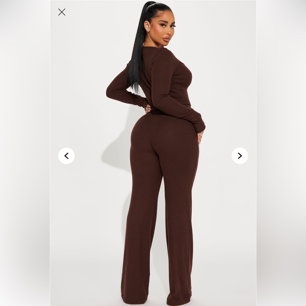 Fashion Nova Ribbed Pant Set - Size XL